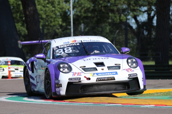 Iaquinta e i 40 sorpassi, sfortuna a Imola in Carrera Cup Italia